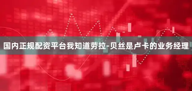国内正规配资平台我知道劳拉-贝丝是卢卡的业务经理